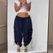 Aria Basics Cross-border Drawstring Adjustable Elastic Waist Comfortable Oversized Loose Casual Wide-leg Pants For And_ecoleips.com