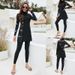 2Pcs Women Muslims Swimwear Long Sleeve Burkinis Full Cover Modest Swimsuits X7JD_ecoleips.com
