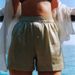 Women’s Summer Satin Sleep Bottoms Shorts Elastic Waist Button Front Wide Leg Lounge Shorts Soft Harajuku Sleepwear Pyjama_ecoleips.com