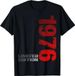 49th Birthday Gifts For Men Women 49 Years Old Vintage 1976 T-Shirt Graphic Custom Printed Short Sleeve Shirts Men Clothing_ecoleips.com