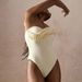 Women's Clothing New One Piece Swimsuit Ruffled One Shoulder One Piece Swimsuit_ecoleips.com