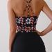 Women's Clothing Tankini Print High Waist Boxer Briefs Conservative Bikini Split Swimsuit Swimwear_ecoleips.com