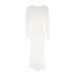 AC475 Long-Sleeve Ruched Hollow V-Neck Cro Cro-Border Metallic European And American Stretch Women's Long_ecoleips.com