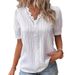 Independent Station Cross-Border Trade 2023 Summer New Fashion Hollow Short Sleeve European And American Women's_ecoleips.com