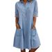 Women's Clothing Denim Dress Denim Dress_ecoleips.com