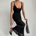 European American Clohing, Bohemian Knied Long Summer Women's High-end Slim-fi Mini Suspender Dress, Pure And_ecoleips.com
