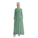 Loriya Dubai Turkish Solid Color Waist Robe_ecoleips.com