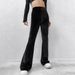 Voya 2026 European And American Women's Fashion Autumn/Winter New Hot-Selling High-Waisted Slimming Comfortable Velvet Leisure Long Pants_ecoleips.com