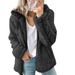Women’s Hooded Wool Blend Coat – Autumn & Winter Long Sleeve Outerwear (Pink/Red/Violet/Khaki_ecoleips.com