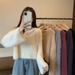 Women's Clothing Faux Mink Fur Sweater Soft Cozy Design Mohair Autumn Winter New Simple Top For Ladies_ecoleips.com