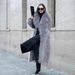 Women's Clothing Long Fur Coat Long Hair Artificial Fur Winter Warm Lapel High End Coat_ecoleips.com