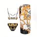 Women's Clothing New Printed Bikini Three Piece Swimsuit Women's Hot Spring Vacation Beach Dress_ecoleips.com