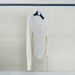 V-Neck Long Sleeve Top With Sequins, Tie-Front Detail And Asymmetric Hemline, Korean Style Casual Blouse For Women_ecoleips.com