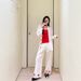 Suitable For All Seasons Si Designer Patch Embroidery Linen Wide-Leg For Women 25 Summer Fashion Casual Elastic Drawstring Long Pants 7891_ecoleips.com