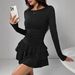 Women's Slim Fit Long Sleeve Dress High End European American Style Solid Color Autumn Winter New Clothing by Amazon Cross Border_ecoleips.com