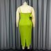 Women's Clothing New Solid Color Sexy Suspender Skirt Layered Party Dress High Waist Skirt Dresses_ecoleips.com