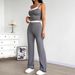 AD393 New Cross-Border Casual Fitness Camisole Comfortable Stretch Slim-Fit Indoor Yoga Pants Set_ecoleips.com