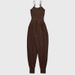 LazyZoom Custom Printed Elegant Temperament Jumpsuit Strap Yoga Pants Set Soft Pilates Romper_ecoleips.com