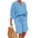 Voya Women's 2026 Summer New European And American Cotton-linen Women's Fashion Loose Casual Suit_ecoleips.com