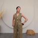 Elegant Vest & Trousers Set – Button-Detail Wide-Leg Pants For Women All-Day Comfort_ecoleips.com