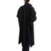 Women's Oversized Shirt Dress With Asymmetrical Slit Long Sleeve Casual Button Down Tunic Top, Lightweight Linen Blend Open Front Cover Up_ecoleips.com