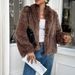 Faux Fur Coat For Women – Long Sleeve Winter Coat, Luxe Casual Outerwear (Black/Brown/Pink/Apricot, S-XL)_ecoleips.com
