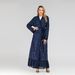 Fashionable Women's Lace Cardigan Leaf Embroidery Sequins Muslim Fashion New 1711_ecoleips.com