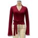 Cross-Border Y2K Early Autumn New Women's Fashion European And American Style Sexy Lace Trim Tie Top Slim Fit Long_ecoleips.com