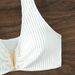 Women's Clothing Sexy Solid Color High Waist Bikini Beach Split Swimsuit Women's Swimwear _ecoleips.com