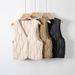 Pinghu Liner Lightweight Down New V-Neck Slimming Inner Layer Short Vest Trendy_ecoleips.com