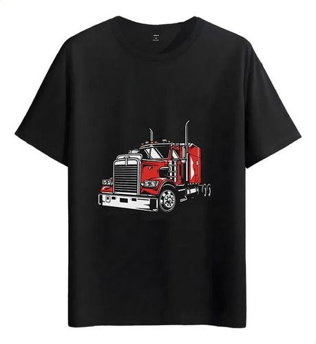 Women's T-Shirts Tshirt Muscle Freaks Red Truck Transport Trucking Style_ecoleips.com