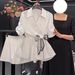 White Chiffon Blouse For Women High End Slim Fitting Summer Style Popular_ecoleips.com
