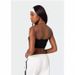 Summer Women's Slim Fit Bandeau Top Midriff Exposed Number & Letter Print Y2K European American Style Fashionable Sexy_ecoleips.com