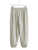Women's Casual Pants Elastic Waist Solid Color Pockets_ecoleips.com