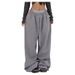 American Style Sweatpants For Women 2025 Spring Autumn New Style Loose Straight Versatile Casual Wide Leg Long Pants_ecoleips.com