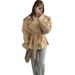 Women's Clothing Elegant Belted Short Trench Coat Solid Color Fashion For Commuting Spring Autumn_ecoleips.com
