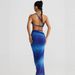 Women's Clothing Collar Sling Women's Clothing Sleeveless Hip Wrapped Waist Revealing Backless Long Skirt Holiday Style_ecoleips.com