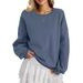 Women's Hoodie, Sportswear, Round Neck, Fashionable Long-Sleeve Top, Autumn Outfit_ecoleips.com