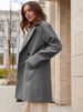 "Mid-Length Wool Coat For Women - Classic Winter Overcoat With Timeless Elegance, Warm & Stylish Outerwear"_ecoleips.com