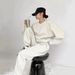 European American Style Cross-Border Sports Suit Women, New Loose Sweatshirt Running Pants, Fashionable Casual Two-Piece_ecoleips.com