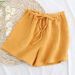 Summer Women's Cotton Muslin Pajama Shorts Lightweight Skin-Friendly Homewear Elastic Waist Casual Sleep Bottoms_ecoleips.com