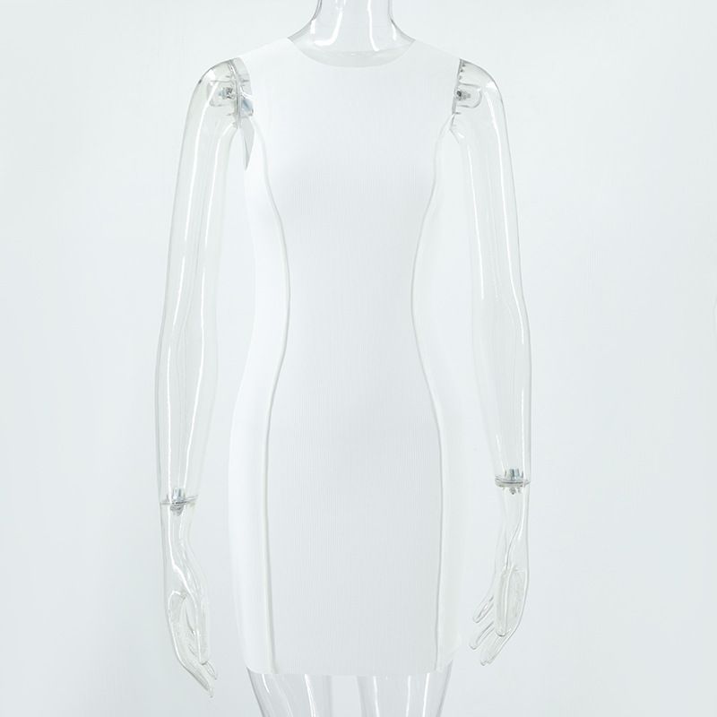 European And American Ins-style Summer Women's Clothing, Round-neck Sleeveless Solid Color Fashionable Slim-fit_ecoleips.com
