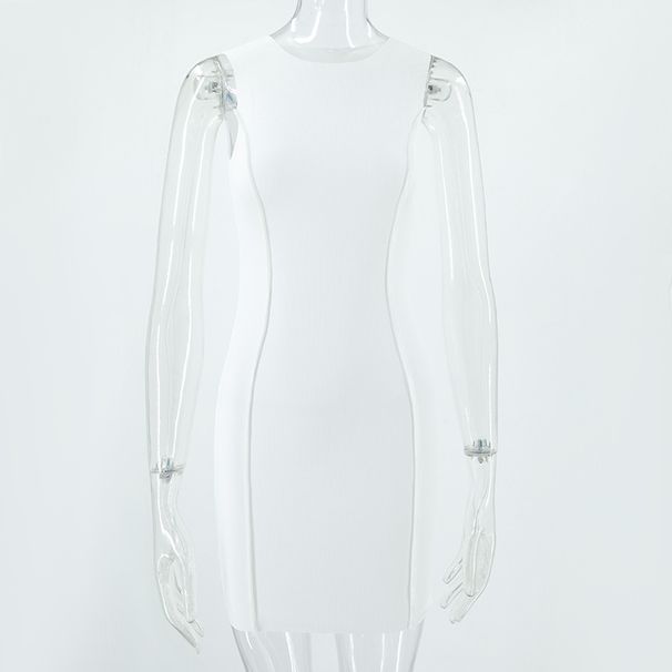 European And American Ins-style Summer Women's Clothing, Round-neck Sleeveless Solid Color Fashionable Slim-fit_ecoleips.com