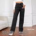 Aria Basics Cross-Border Foreign Trade European And American High-Waisted Women's Jeans With Fleece, Washed Loose Wide-Leg_ecoleips.com