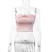 European And American Summer Sexy High-End Pure Desire Bustier Women's New Arrival Push-Up Body-Concealing Wrap Top With Belly Button Cutout_ecoleips.com
