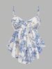Women's Clothing Plus Size Clothes Summer Vacation Camisole Sexy Printed Sleeveless Irregular Hem American Style Top_ecoleips.com
