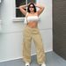 Women’s Clothing large size women's workwear casual pants spring and summer new personality street wide leg trousers_ecoleips.com