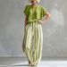 Women's Clothing 3D Patterned T-Shirt And Wide-Leg Pants Set, Batwing Sleeve Two-Piece Outfit For Casual Wear_ecoleips.com