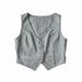 Autumn Women's Short Backless Double Layer Tie Vest + Striped Bodycon Mini Sexy Skirt Set_ecoleips.com