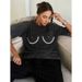 This Unique Cut-And-Print Round-Neck Pullover Short-Sleeved T-Shirt With Hot Rhinestones Features An Ins Style For Women_ecoleips.com